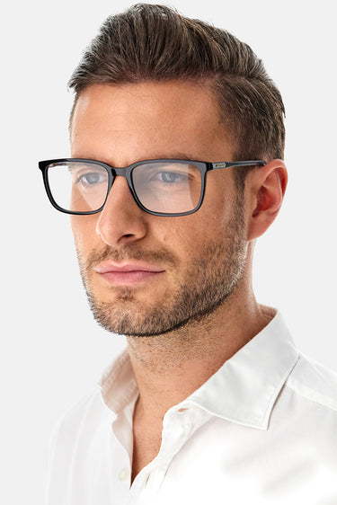Designer Men Carrera Eyeglasses: 254 - Black - SpecSMART Eye Clinic (Diagonal Face View)